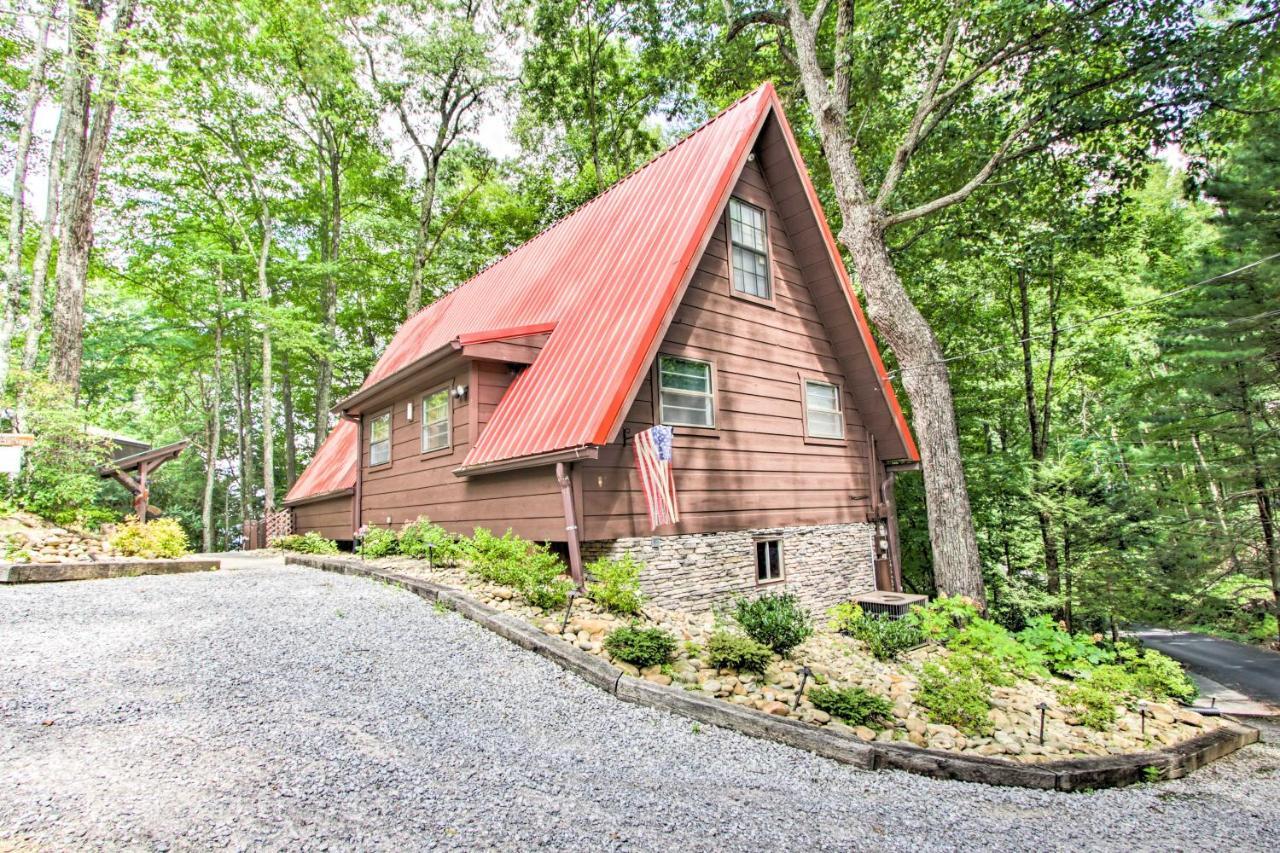 A-Frame Cabin With Hot Tub Less Than 1 Mi To Ober Gatlinburg Villa Ngoại thất bức ảnh